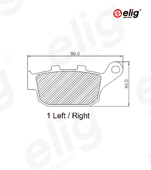 EBC FA174 Rear Brake Pads (Blackstuff) For Honda CB/CBR, Suzuki GSX-S, Yamaha MT Series - Organic