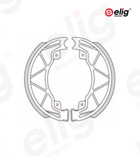 Rear Drum brake shoes for APRILIA Scarabeo 50 4T 4V｜DERBI Boulevard 50 2T/4T｜MALAGUTI Centro 50 4T, Centro 50 SL 4T｜PIAGGIO Fly 100 4T, Fly 125 4T/2V, Fly 150 4T, Liberty i-get 150 3V/4T｜VESPA Primavera 50 2T, Primavera 125 4T/3V, Primavera 150 4T/3V #EBC 816 - Rear Drum brake shoes for PIAGGIO Fly 100 4T, Fly 125 4T/2V, Fly 150 4T, Liberty i-get 150 3V/4T｜VESPA Primavera 50 2T, Primavera 125 4T/3V, Primavera 150 4T/3V