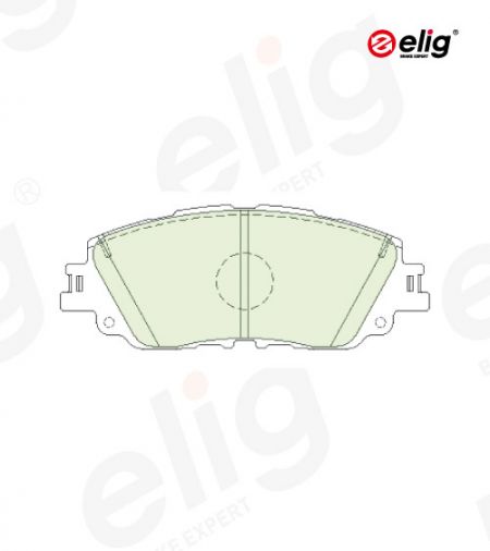 Front brake pads for LEXUS ES 200, ES250, ES300h, UX 200, UX 250h, UX 300e, UX 300h｜TOYOTA C-HR, Camry, Corolla Cross, Crown, Prius, Rav 4 V, Avalon #FMSI D2076