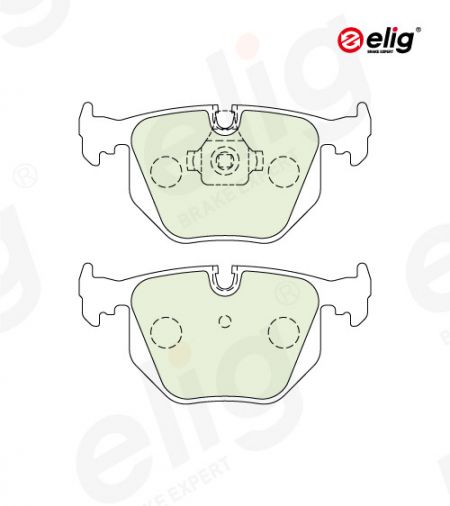 Rear brake pads for BMW 3 Convertible (E46) M3/330 Ci, 3 Coupe (E46) M3/330 Ci, 3 Touring (E46) 330 i/330 d, 7 (E38), X3 (E83), X5 (E53)｜LAND ROVER RANGE ROVER III (L322) #FMSI D683 - Rear brake pads for BMW 3 Convertible (E46) M3/330 Ci, 3 Coupe (E46) M3/330 Ci, 3 Touring (E46) 330 i/330 d, 7 (E38), X3 (E83), X5 (E53), Z4 Coupe (E86), Z4 Roadster (E85)
