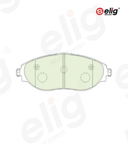 Front brake pads for AUDI A3, A3 Sportback, Q3, Q3 Sportback｜SKODA Kodiaq, Octavia III/VI, Octavia III/VI Combi, Superb III｜VOLKSWAGEN Arteon, Arteon Shooting Brake, Golf VII/VIII, Passat B8, Tiguan #FMSI D1633 - Front brake pads for VOLKSWAGEN Arteon, Arteon Shooting Brake, Golf VII, Golf VIII, Passat B8, Tiguan