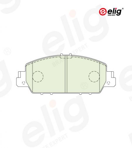 Front brake pads for HONDA ACCORD IX Coupe 2.4/3.5, ACCORD IX Saloon (CR), ACCORD X Saloon (CV), HR-V (RU), HR-V (RV), STEPWGN #FMSI D1654 - Front brake pads for HONDA ACCORD IX Coupe 2.4/3.5, ACCORD IX Saloon (CR), ACCORD X Saloon (CV), HR-V (RU), HR-V (RV), STEPWGN