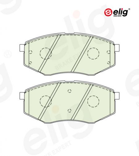 Front brake pads for HYUNDAI ix20, ix35, Sonata VI, Sonata VII, KIA Optima, Optima Sportswagon, Soul II #FMSI D1447 - Front brake pads HYUNDAI ix20, ix35, Sonata VI, Sonata VII, KIA Optima, Optima Sportswagon, Soul II