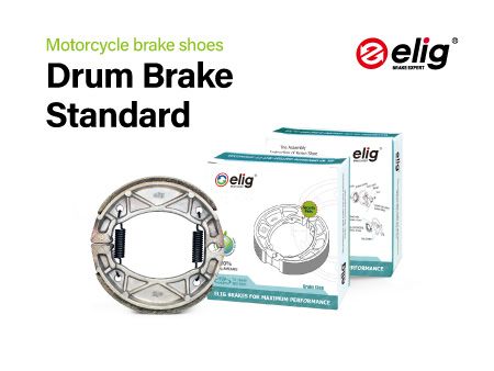 Phanh trống tiêu chuẩn 'NAO' cho xe máy.