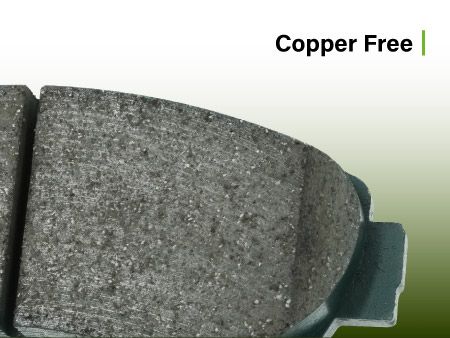 Copper free brake pads.